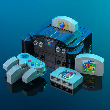 Pretendo 64 - Custom Classic Video Game Console Set made using LEGO parts (Online Order Only)