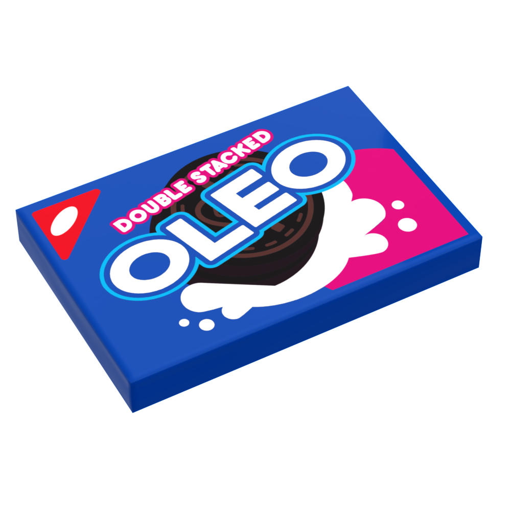 Double Stacked OLEO Cookies Pack (2x3 Tile) made using LEGO part (Online Order Only)