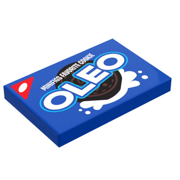OLEO Cookies Pack (2x3 Tile) made using LEGO part - B3 Customs (Online Order Only)