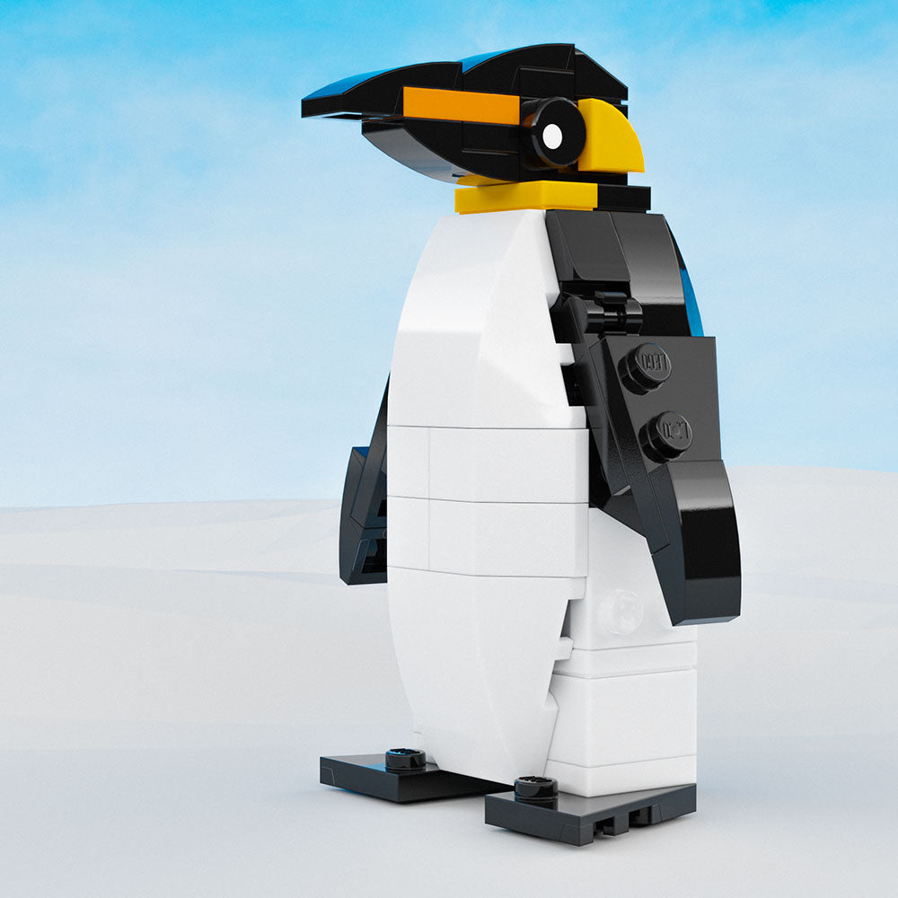 Emperor Penguin made using LEGO parts - B3 Customs (Online Order Only)