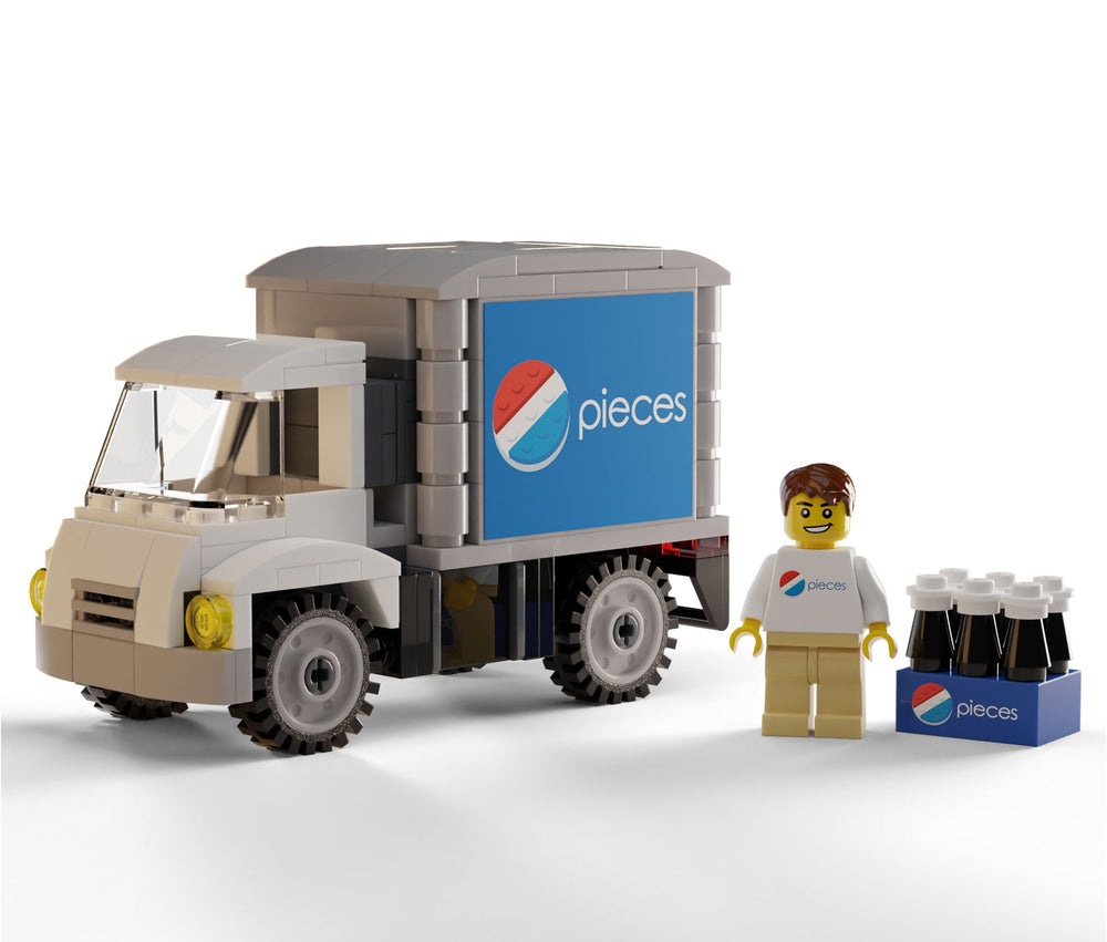 Pieces Soda Delivery Truck with Minifig
