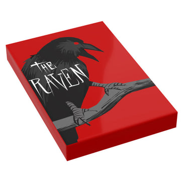 Raven Classic Book (2x3 Tile) made using LEGO part - B3 Customs (Online Order Only)