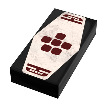Red 6 Sabacc Card Custom Printed 1x2 Tile made using LEGO part - B3 Customs (Online Order Only)