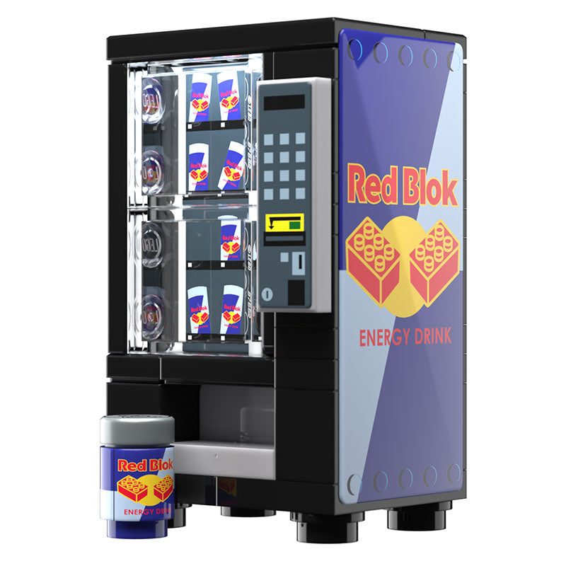 Red Brick Energy Drink Vending Machine made using LEGO parts - B3 Customs (Online Order Only)