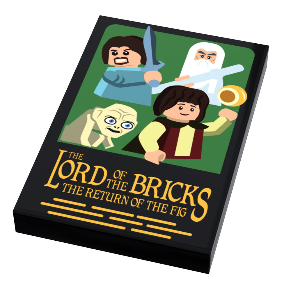 LOTR Lord of the Brick, Return of King Movie Cover (2x3 Tile) - B3 Customs (Online Order Only)