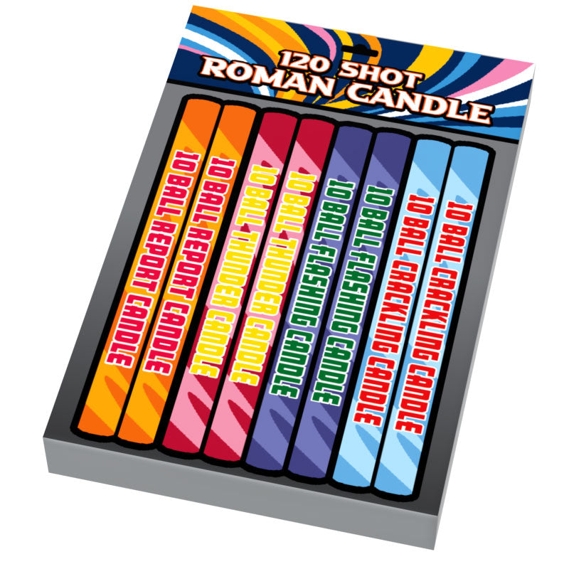 Roman Candles for Minifig Fireworks (2x3 Tile), 4th of July made using LEGO parts (Online Order Only)