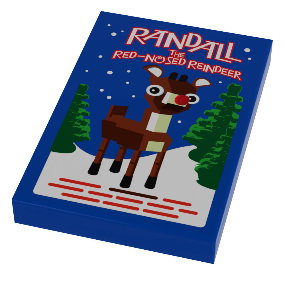 Red-Nosed Reindeer Christmas Movie Cover (2x3 Tile) - B3 Customs (Online Order Only)