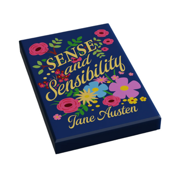 Sense & Sensibilities Book (2x2 Tile) made using LEGO part - B3 Customs