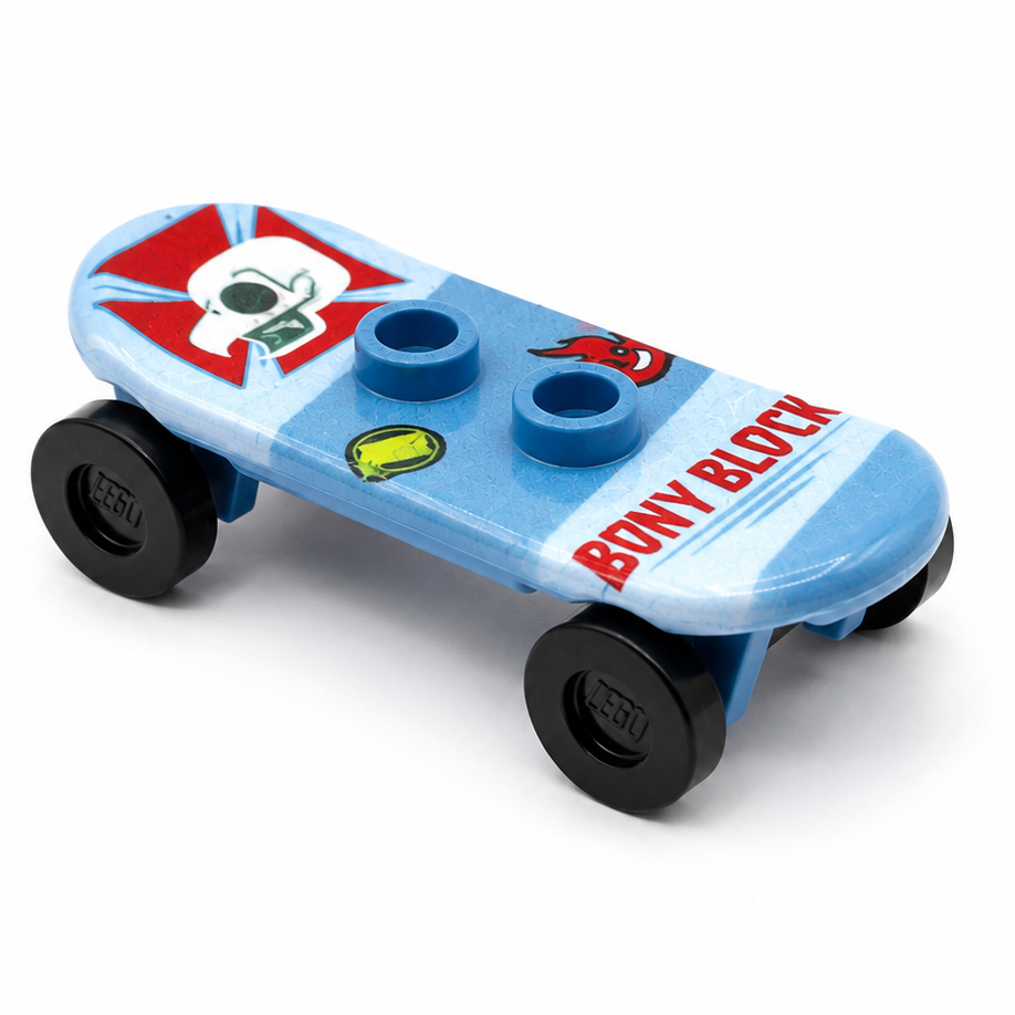 Bony Block Skateboard for Minifig (ONLINE ORDER ONLY)
