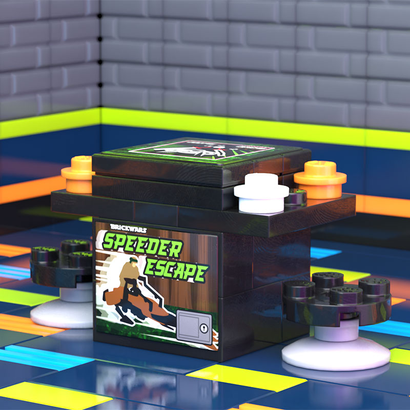SW Speeder Escape 2-Player Classic Arcade made using LEGO parts - B3 Customs (Online Order Only)