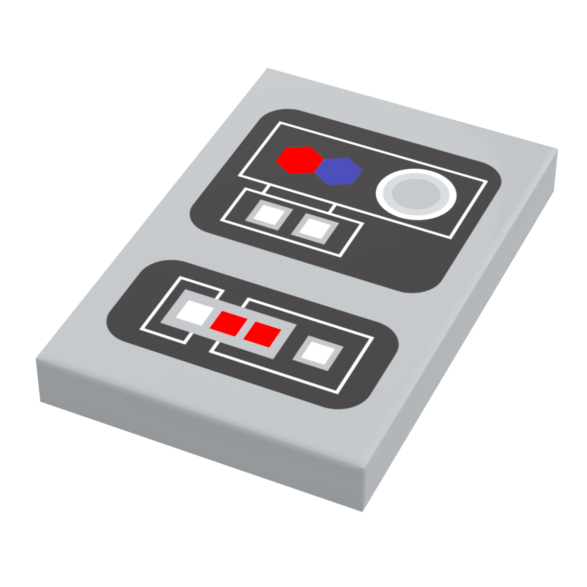Control Panel #1 for Star Wars/Space (2x3 Tile) - B3 Customs using LEGO parts (Online Order Only)