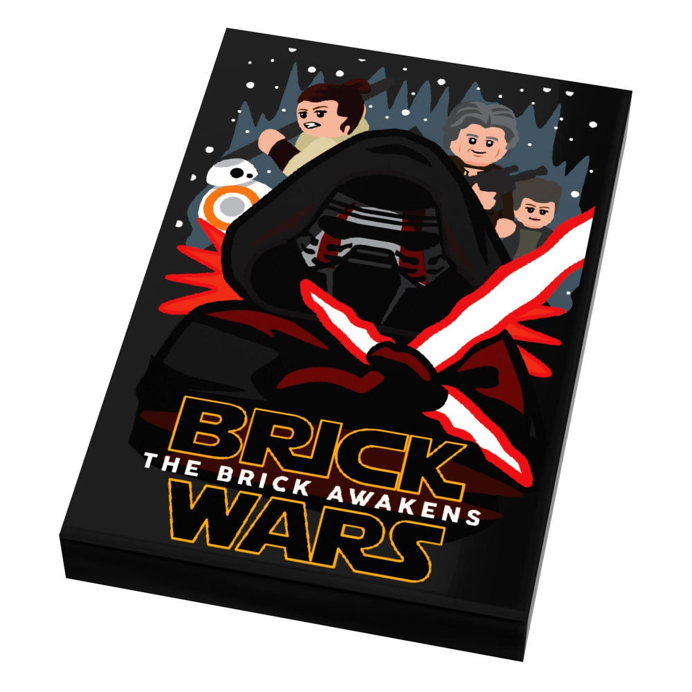 Brick Wars: Brick Awakens (EP. 7) Movie Tile Cover (2x3 Tile) made using LEGO part - B3Customs (Online Order Only)