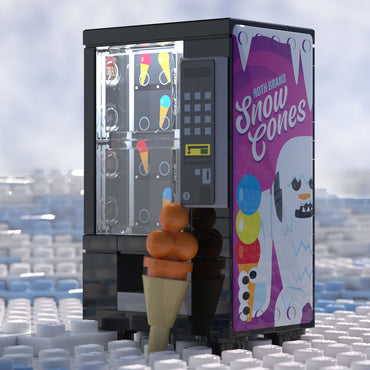 Hoth Snowcones Minifig Vending Machine Building Set made using LEGO parts - B3 Customs (Online Order Only)