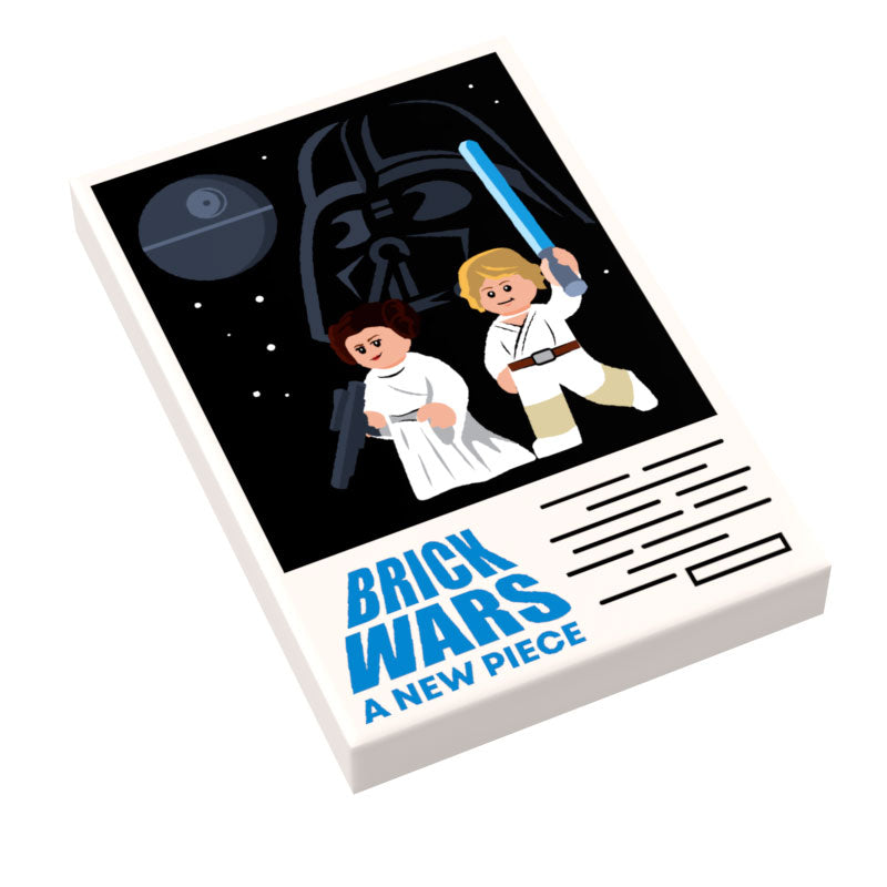 Brick Wars: A New Piece Movie Tile Cover made using LEGO tile - B3 Customs (Online Order Only)