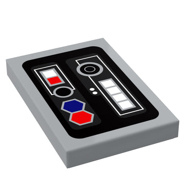 Control Panel #3 for Star Wars/Space (2x3 Tile) - B3 Customs using LEGO parts (Online Order Only)