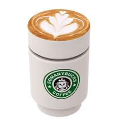 Somanybucks Coffee Cup with Leaf Foam on Top - B3 Customs (Online Order Only)