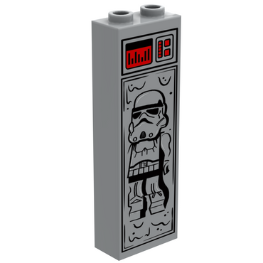 Stormtrooper in Carbonite (1x2x5 Brick) made using LEGO part - B3 Customs (Online Order Only)