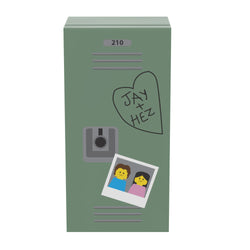 High School Locker (Sweetheart) for Minifigs made using LEGO parts - B3 Customs (Online Order Only)
