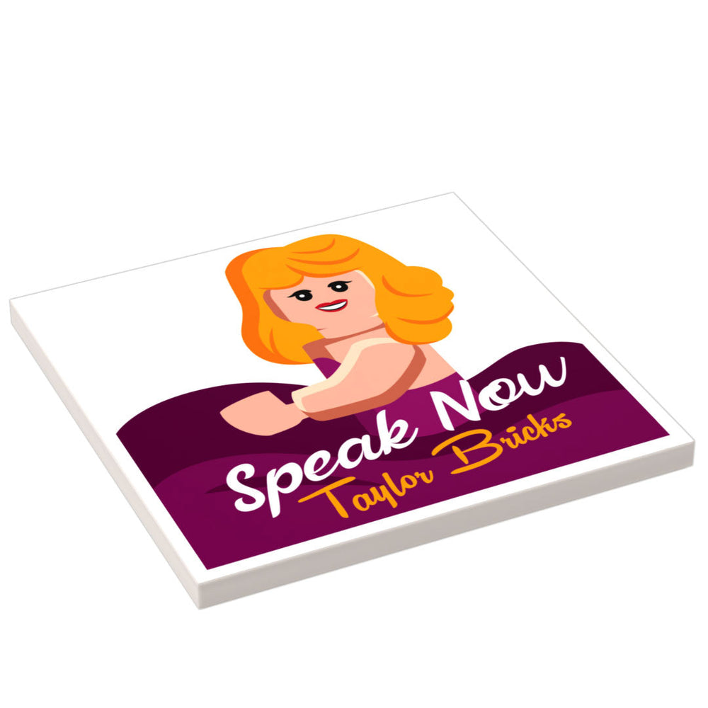 Taylor Bricks Speak Now Music Album Cover (6x6 Tile) - B3 Customs (Online Order Only)