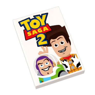 Toy Saga 2 Movie Cover (2x3 Tile) made using LEGO part - B3 Customs (Online Order Only)
