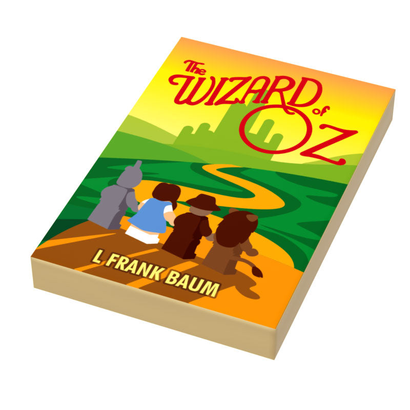 Wizard of Oz Book Tile (2x3) made using LEGO part (Online Order Only)