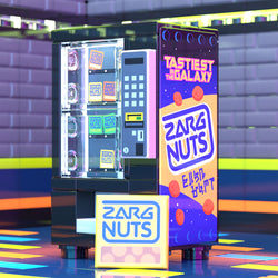 Zarg Nuts Vending Machine Building Set made using LEGO parts - B3 Customs (Online Order Only)