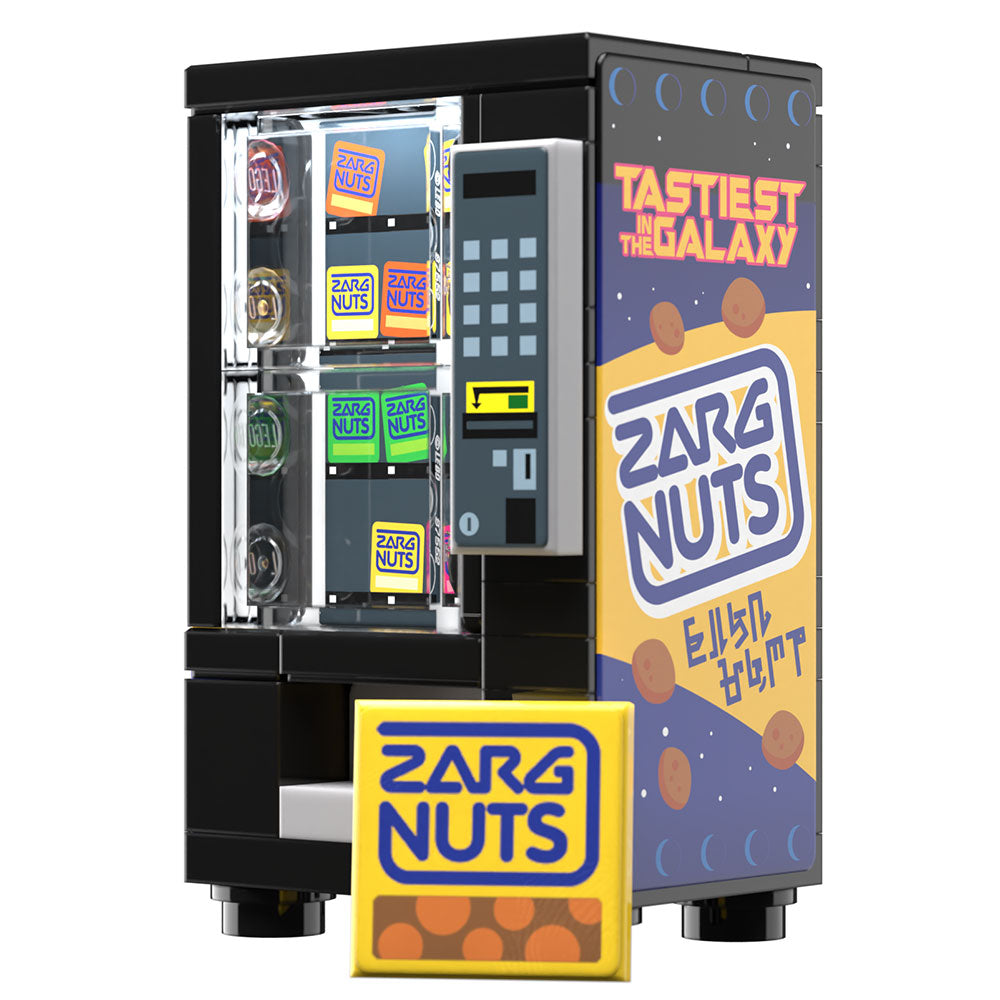 Zarg Nuts Vending Machine Building Set made using LEGO parts - B3 Customs (Online Order Only)
