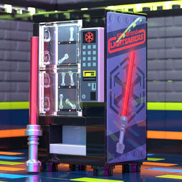 Sith Sabers Vending Machine Building Set made using LEGO parts - B3 Customs (Online Order Only)