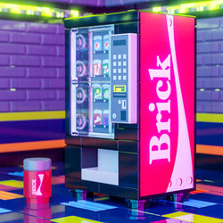 Brick - B3 Customs Soda Vending Machine made using LEGO parts (Online Order Only)