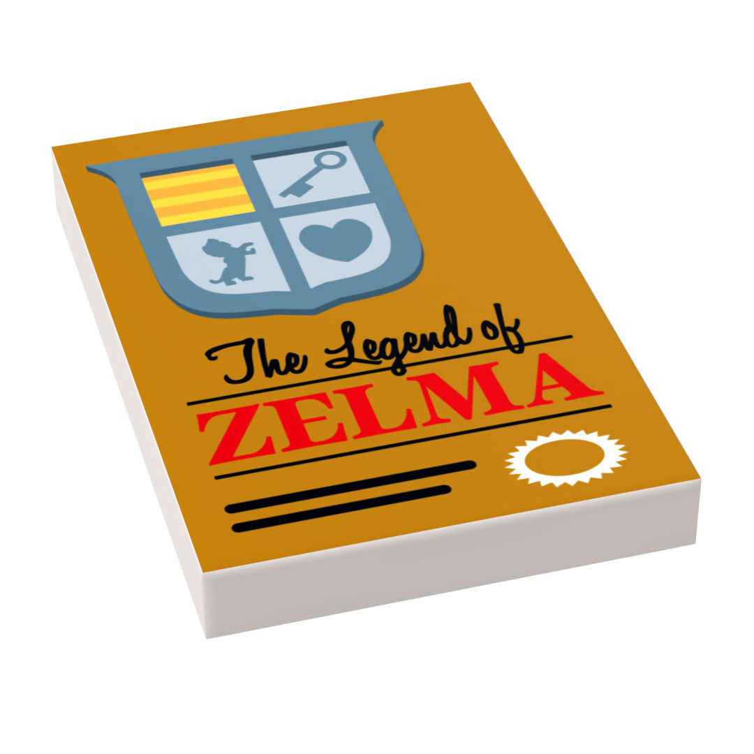 Zelma Classic Video Game Cover (2x3 Tile) made using LEGO parts - B3 Customs (Online Order Only)