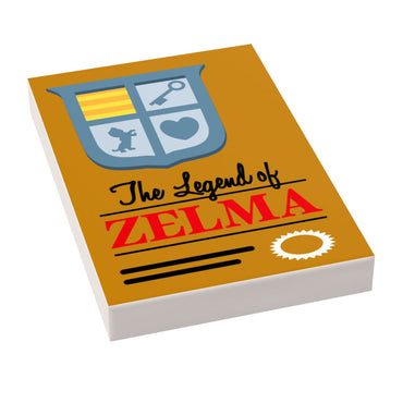Zelma Classic Video Game Cover (2x3 Tile) made using LEGO parts - B3 Customs (Online Order Only)