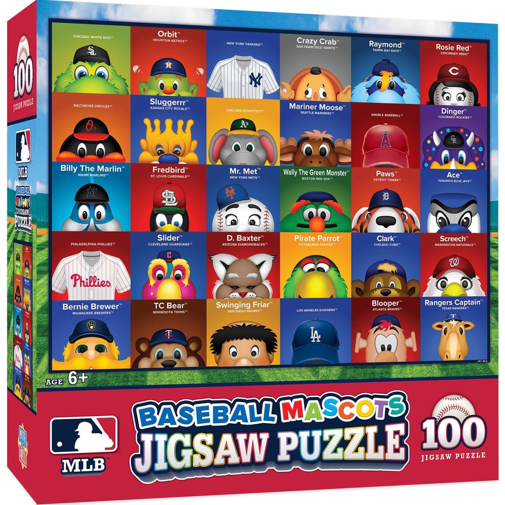 MLB Mascots 100 Piece Jigsaw Puzzle (ONLINE ORDER ONLY)