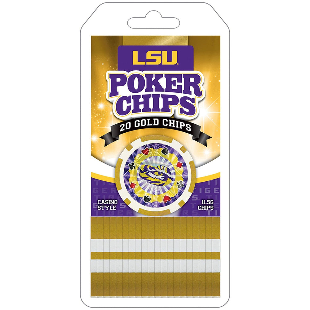 LSU Tigers 20 Piece Poker Chips (ONLINE ORDER ONLY)