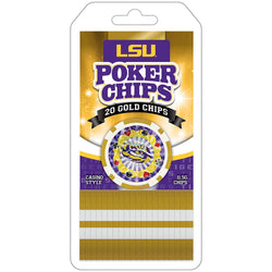 LSU Tigers 20 Piece Poker Chips (ONLINE ORDER ONLY)