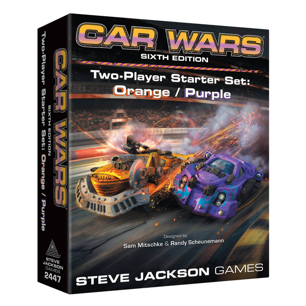 Car Wars: 2 Player Starter Set Orange/Purple (ONLINE ORDER ONLY)