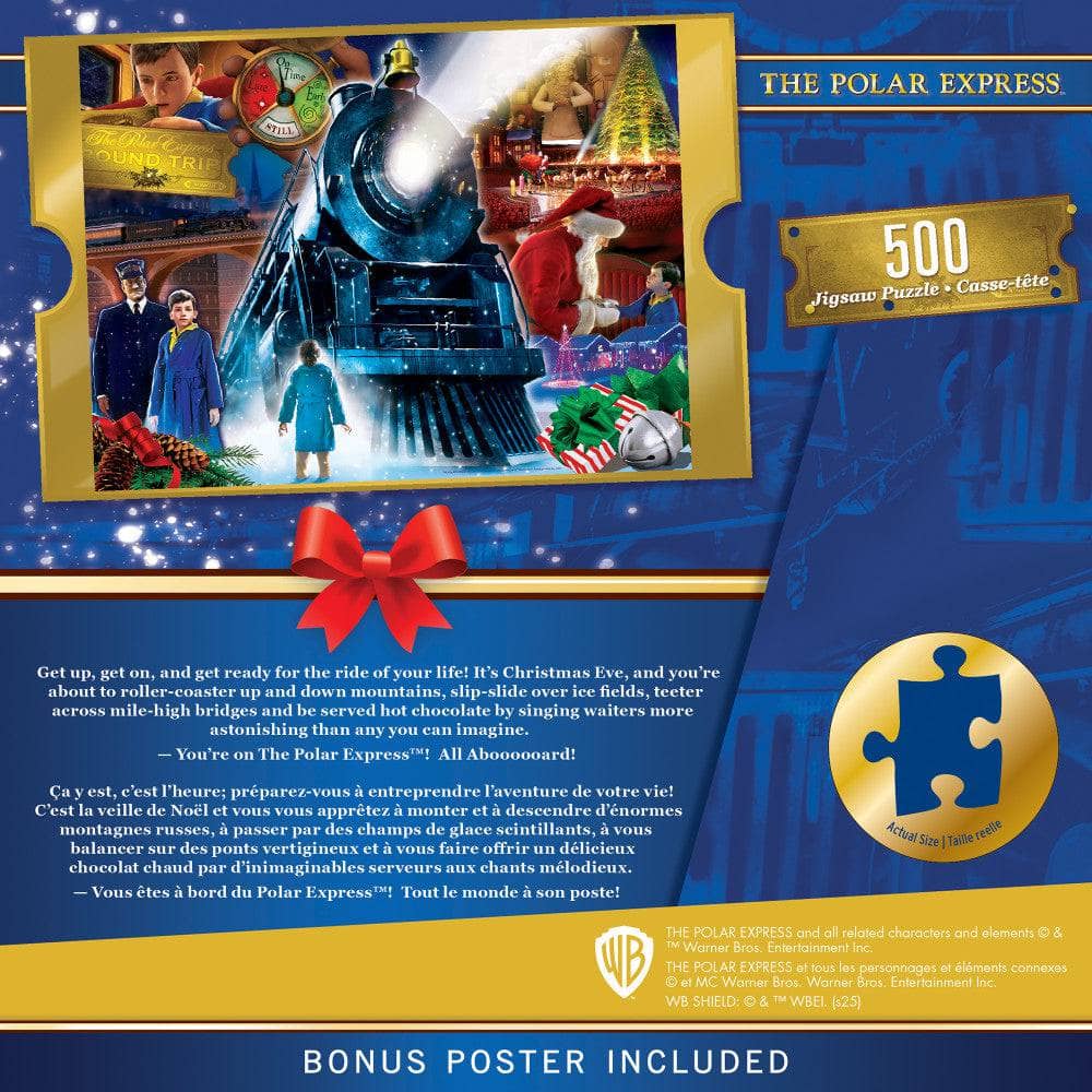 The Polar Express - Ride 500 Piece Glitter Jigsaw Puzzle (ONLINE ORDER ONLY)