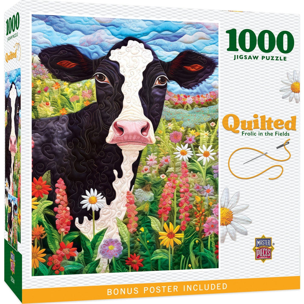 Quilted - Frolic in the Fields 1000 Piece Jigsaw Puzzle (ONLINE ORDER ONLY)