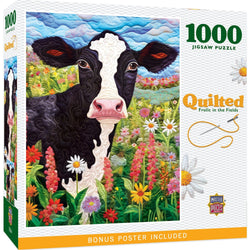 Quilted - Frolic in the Fields 1000 Piece Jigsaw Puzzle (ONLINE ORDER ONLY)