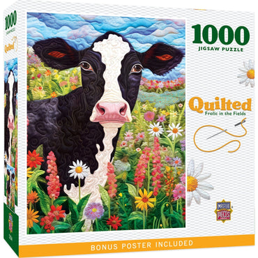 Quilted - Frolic in the Fields 1000 Piece Jigsaw Puzzle (ONLINE ORDER ONLY)