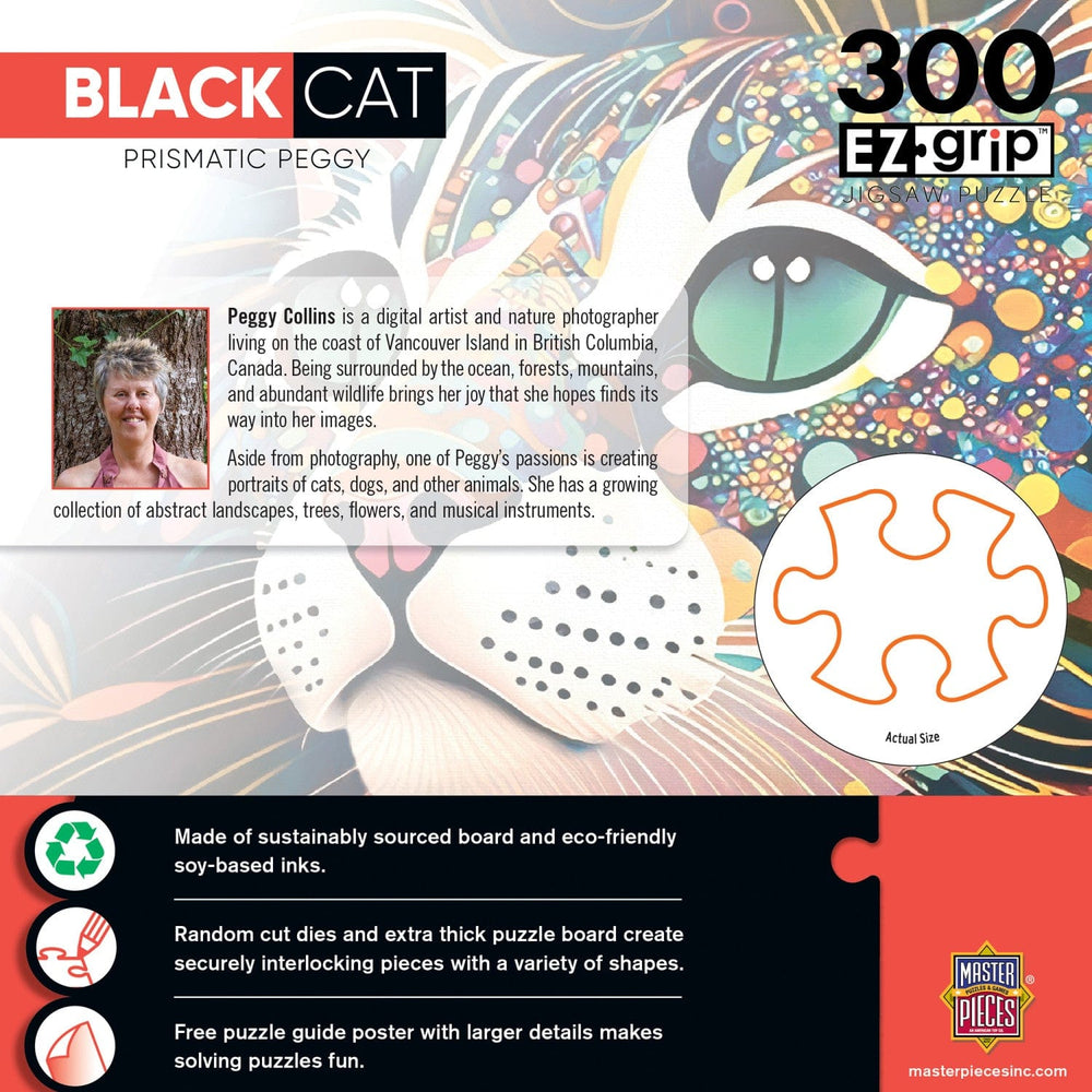 Black Cats - Prismatic Peggy 300 Piece EZ Grip Jigsaw Puzzle (ONLINE ORDER ONLY)