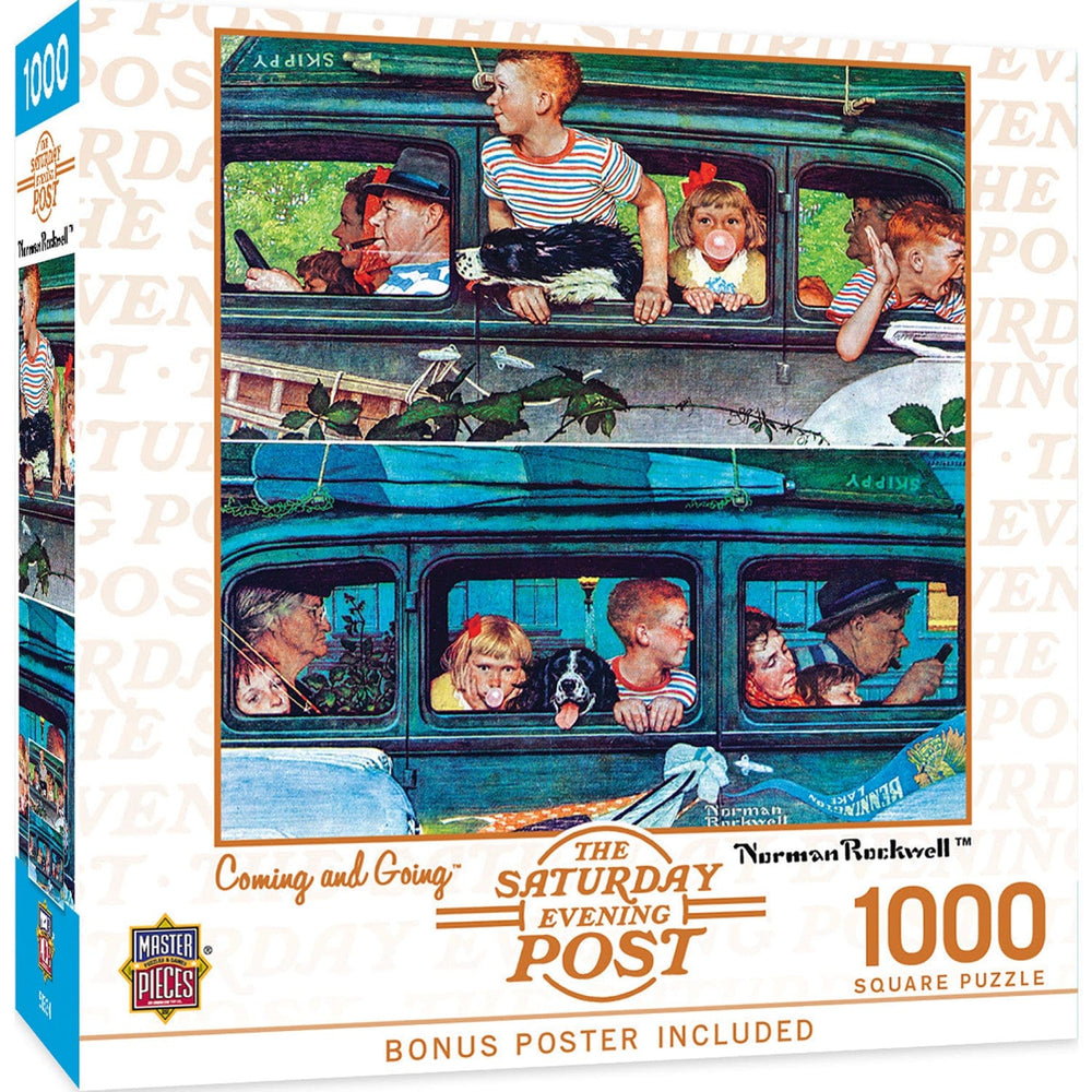 Saturday Evening Post - Coming and Going 1000 Piece Jigsaw Puzzle (ONLINE ORDER ONLY)