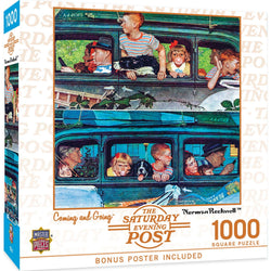 Saturday Evening Post - Coming and Going 1000 Piece Jigsaw Puzzle (ONLINE ORDER ONLY)