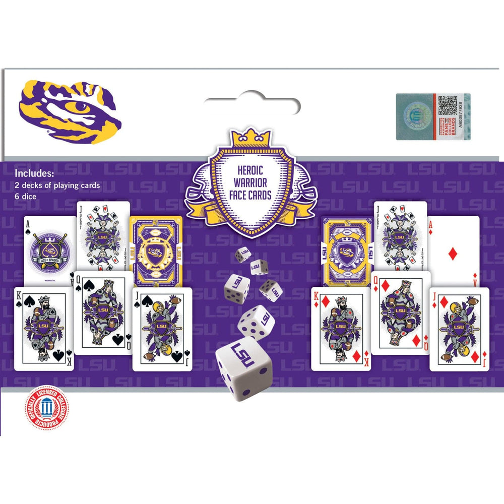 LSU Tigers - 2-Pack Playing Cards & Dice Set (ONLINE ORDER ONLY)