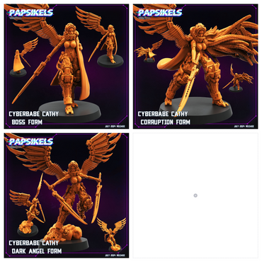 3D Printed Papsikels Cyberbabe Cathy Set July 2024 Cyberpunk 28mm 32mm (Online Only)