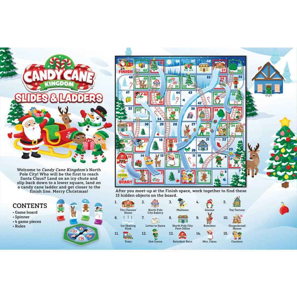 Candy Cane Kingdom - Slides & Ladders Board Game