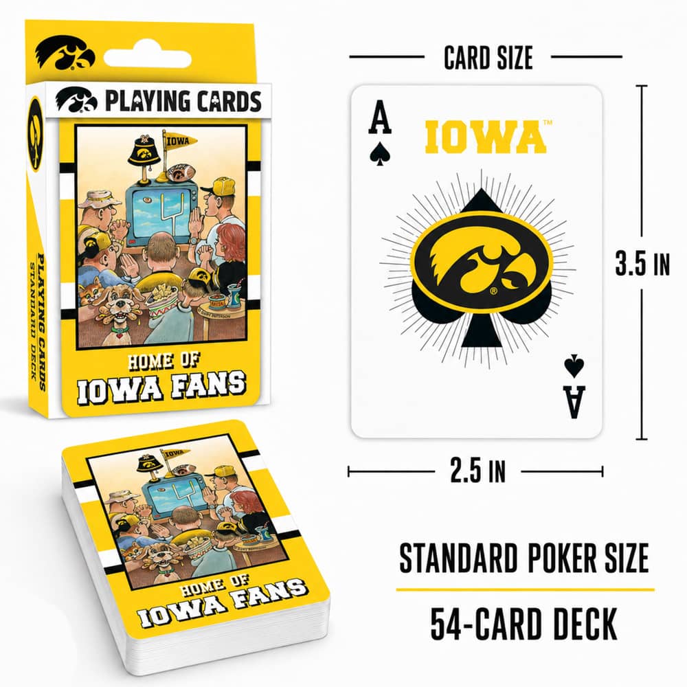 Iowa Hawkeyes Fan Deck Playing Cards - 54 Card Deck