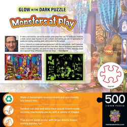 Glow in the Dark - Monsters at Play 500 Piece Jigsaw Puzzle (ONLINE ORDER ONLY)