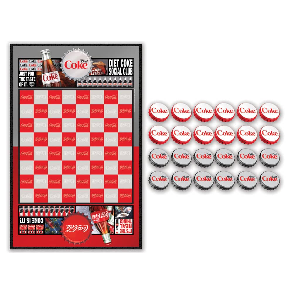 Coca-Cola and Diet Coke Checkers Board Game