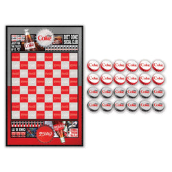 Coca-Cola and Diet Coke Checkers Board Game