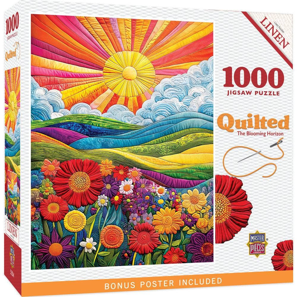Quilted - The Blooming Horizon 1000 Piece Jigsaw Puzzle (ONLINE ORDER ONLY)